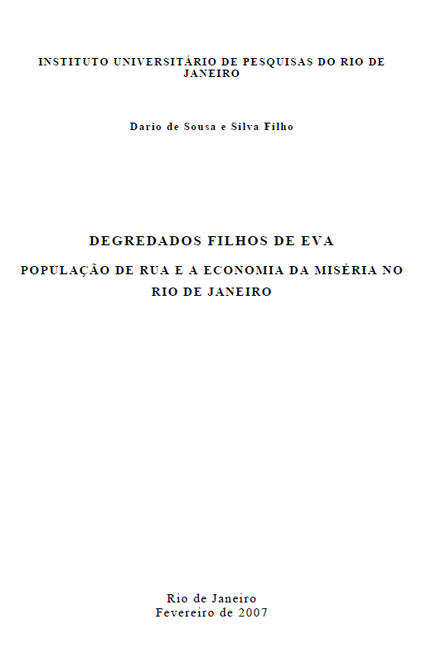 Capa de tese reunida pelo Observatório